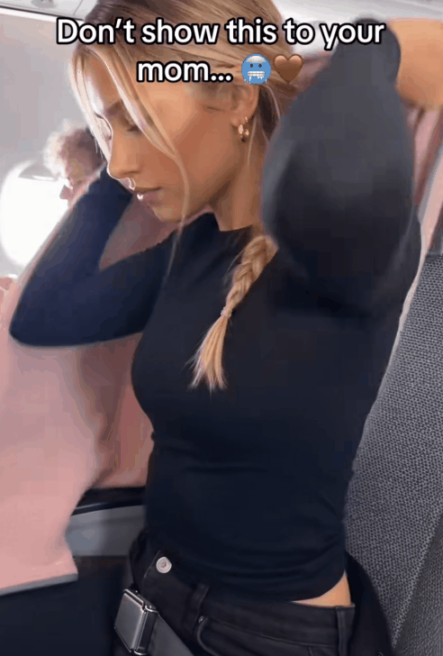 Woman wearing the USB heated wearable blanket