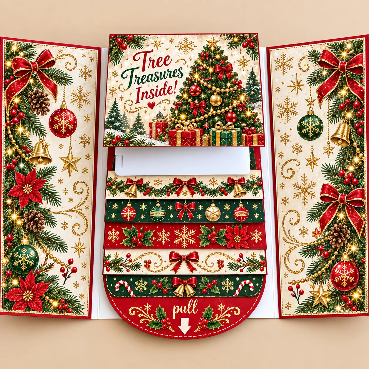 ⏰ LAST DAY 50% OFF - 2026 New 🎅💳 Waterfall Christmas Gift Card Booklet ✨