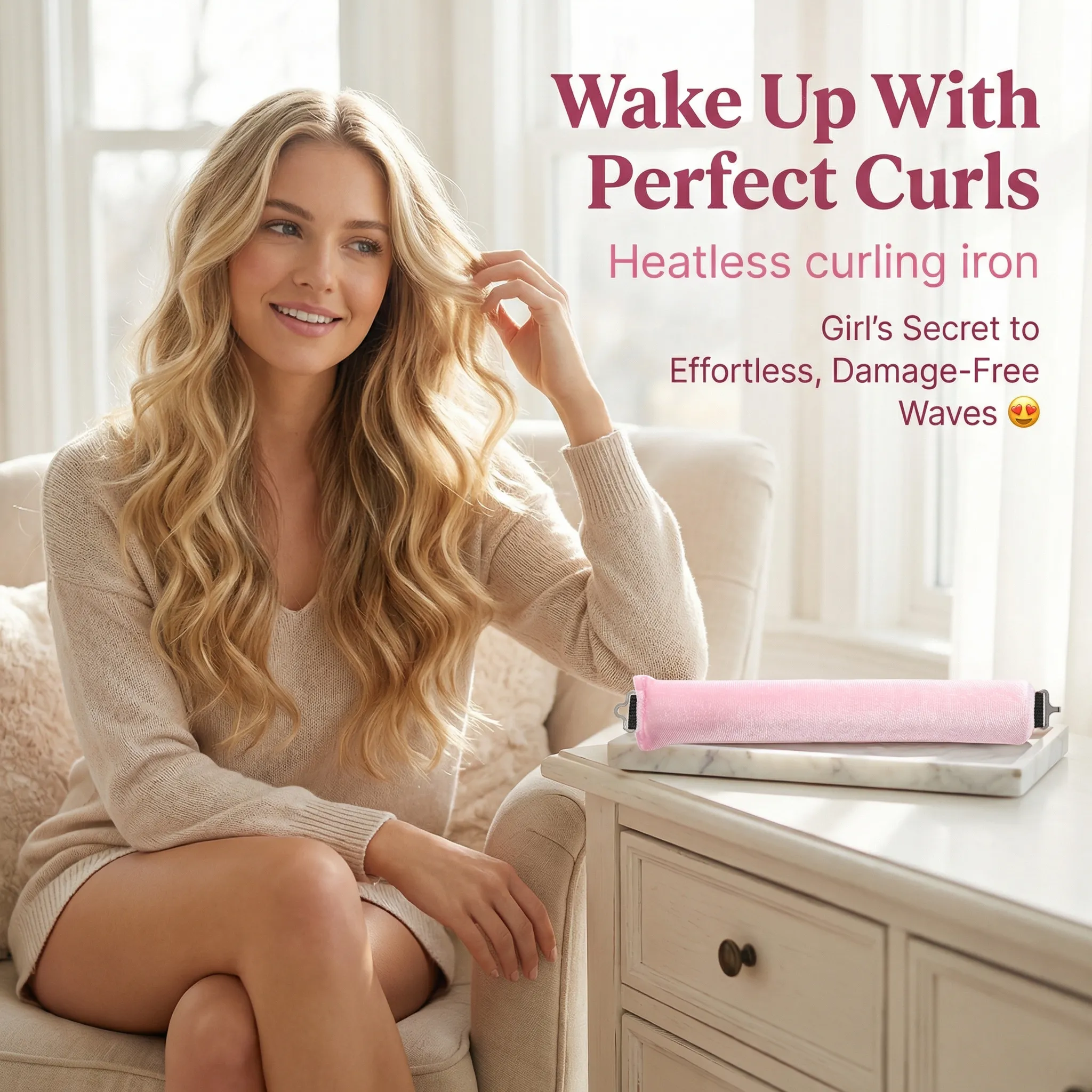 🔥 LAST DAY 50% OFF 🔥 Wake Up With Perfect Curls —Heatless curling iron ✨ ( 6PCS )