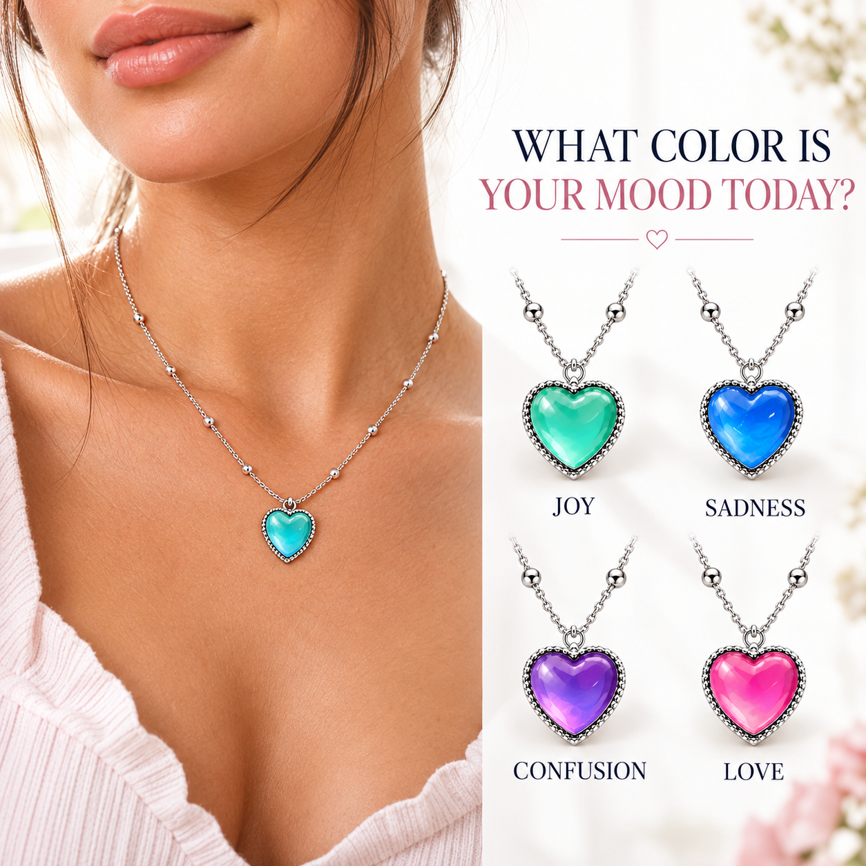 Mood necklace and color guide lifestyle visual