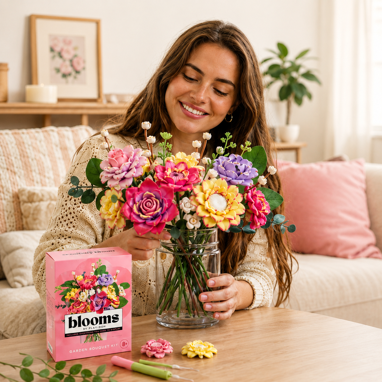 🔥LAST DAY 50% OFF🔥DIY Clay Flower Bouquet Kit – Create, Display & Enjoy