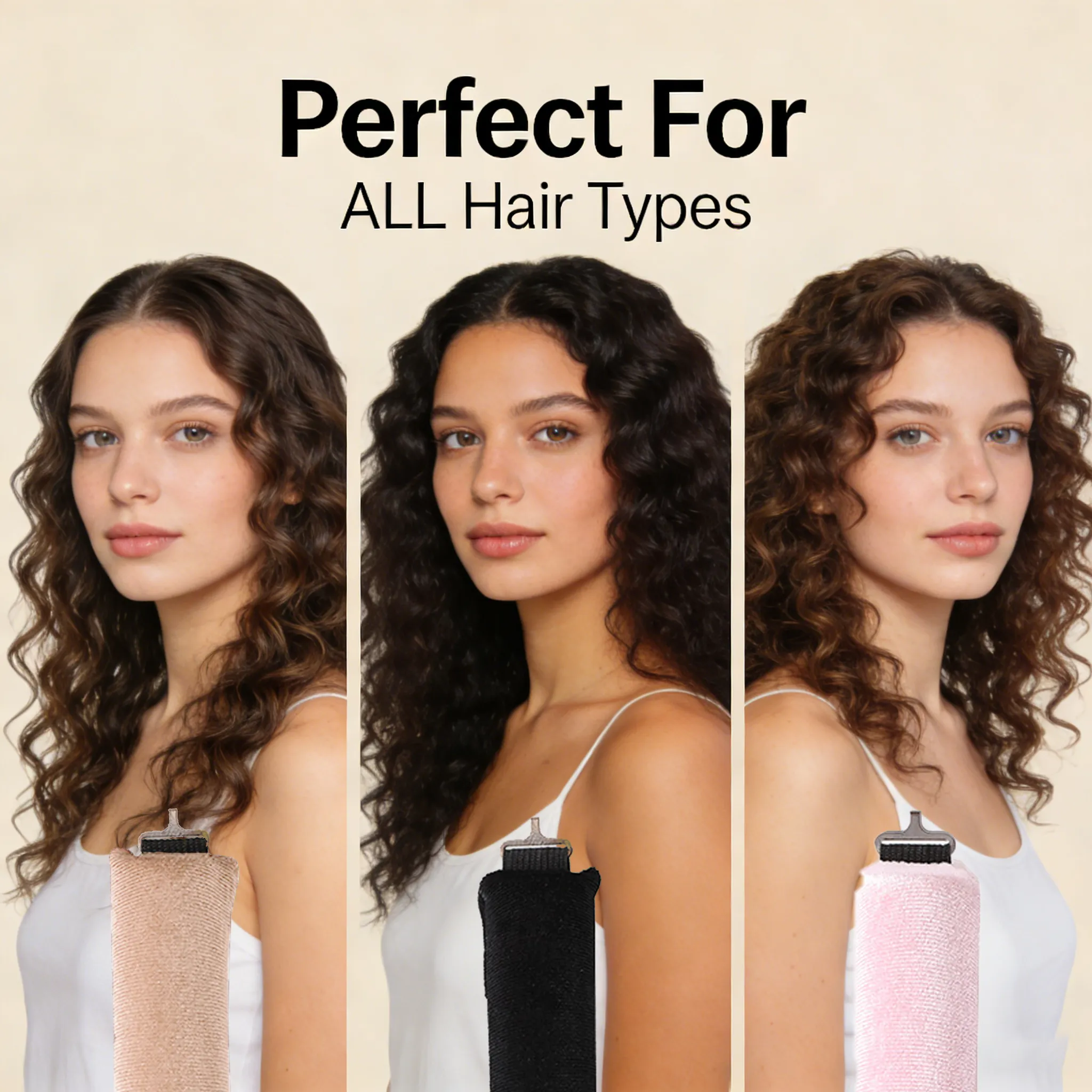Heatless curls for different hair types