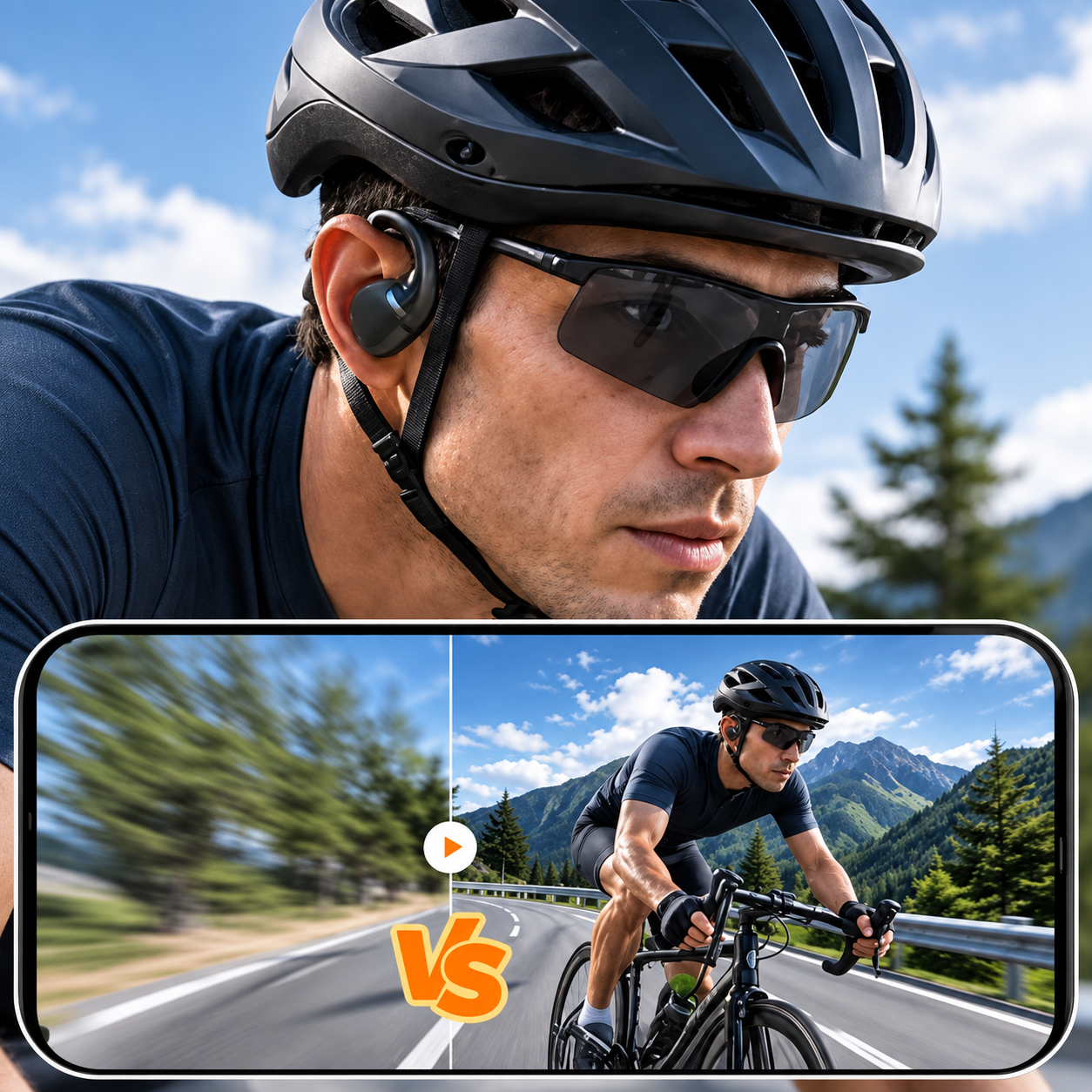 Hands-free camera headset lifestyle use