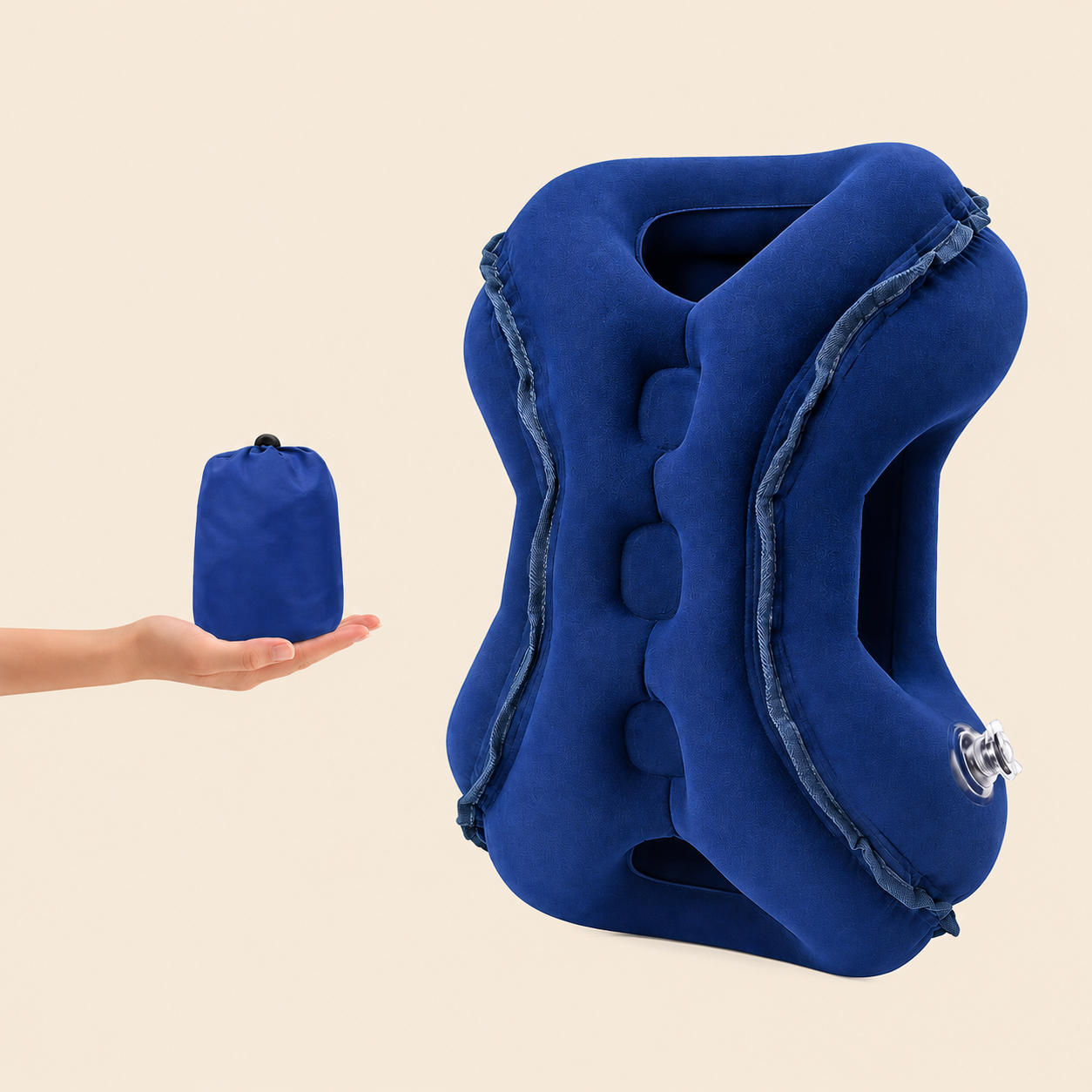 😴 Limited-Time 60% OFF | Inflatable Travel Pillow – Fold, Pack & Rest Anywhere ✈️
