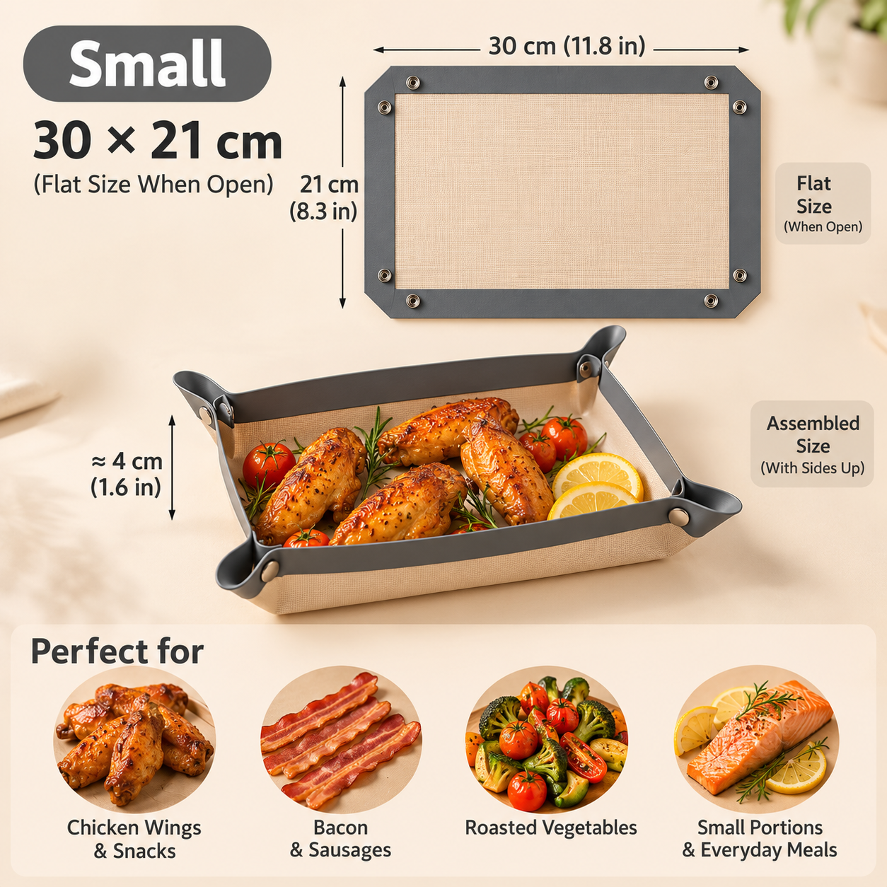 🔥 Last Day – 60% OFF Snap-On Silicone Baking Mat | Less Mess, Easy Cleanup