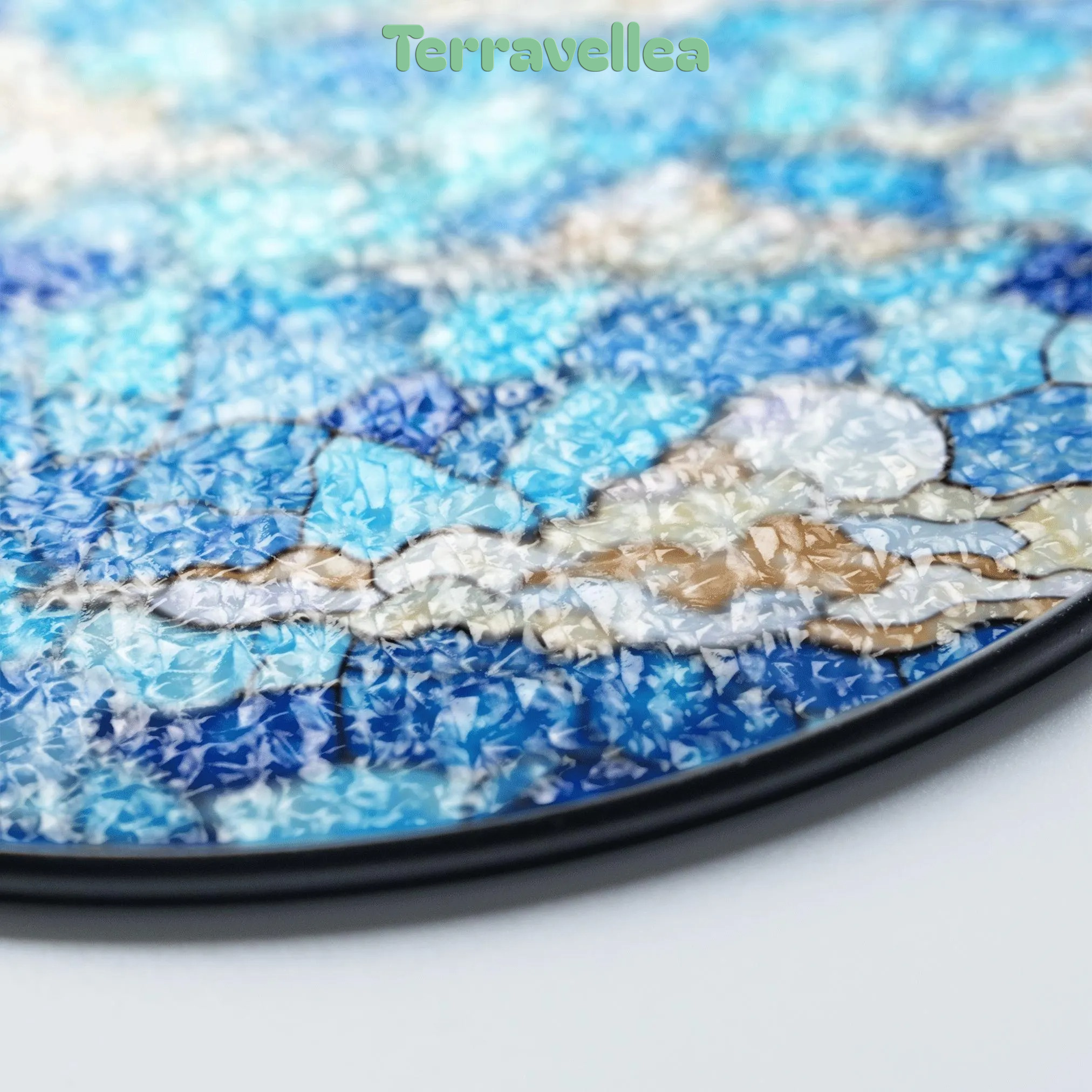 Stained Blue Sky Cloud Glass Suncatcher With Dreamy Layers of Light for Window Decor Gift for Sky Lovers - image 8