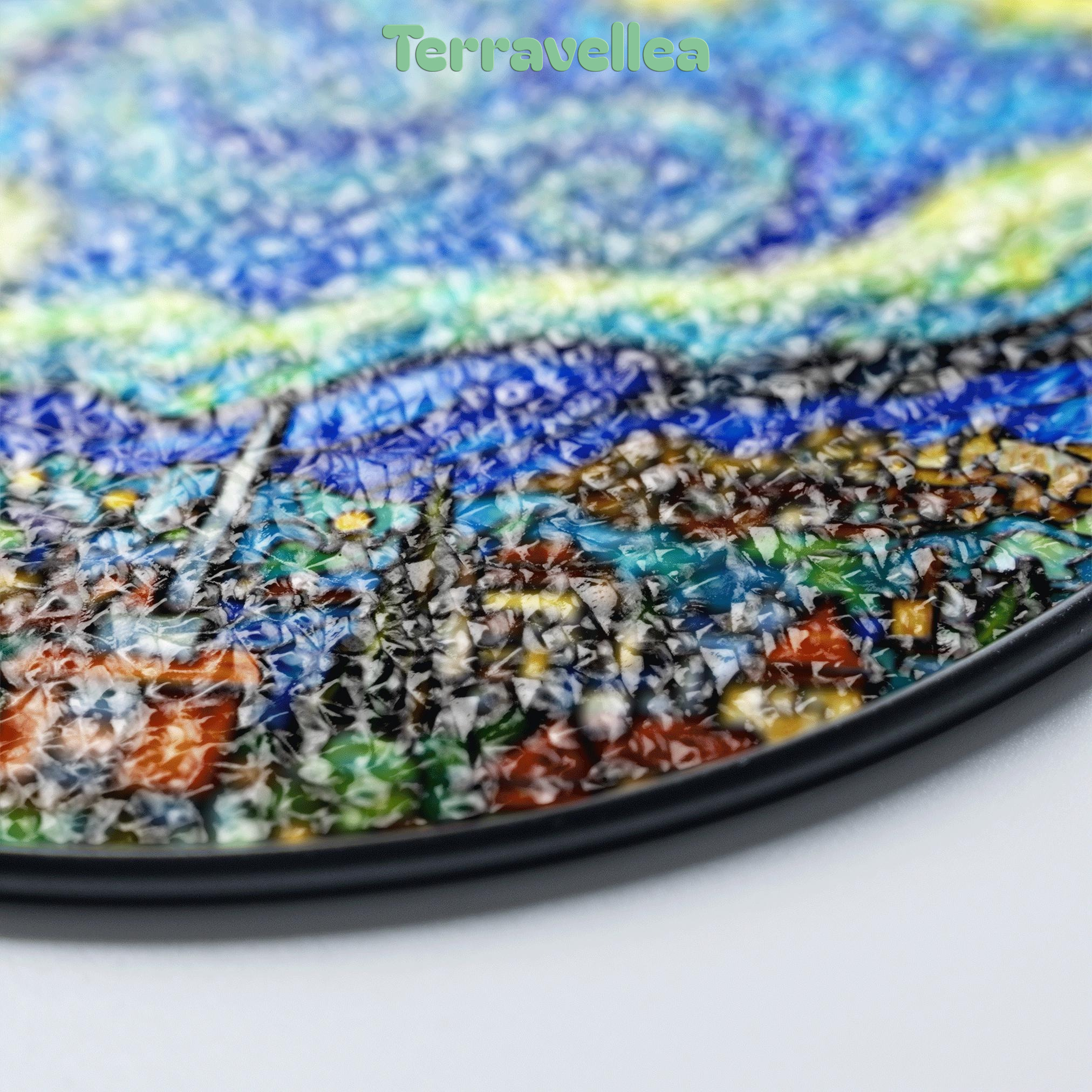 Stained Glass Starry Night Suncatcher Window Hanging Gift for Art Lovers - image 8