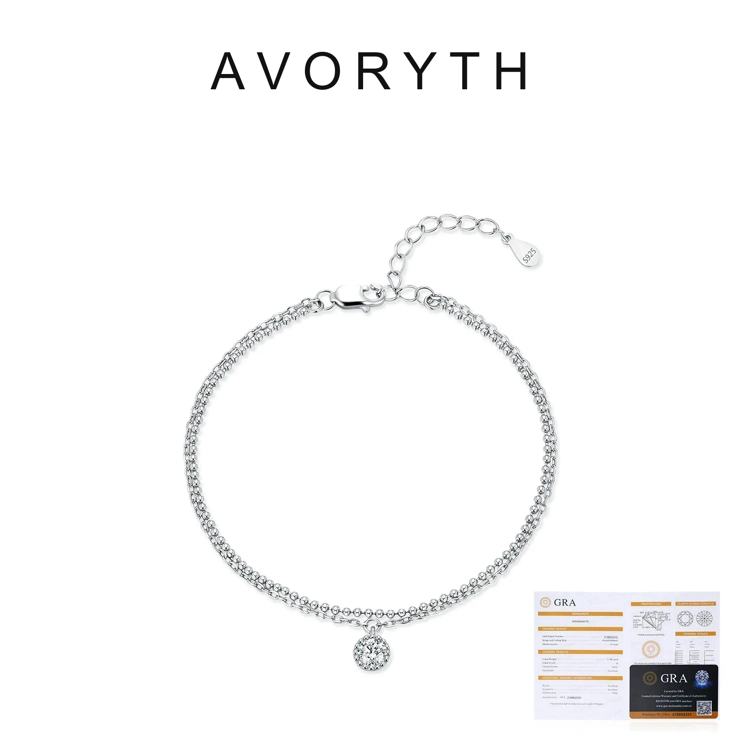 AVORYTH Caelia Layered Moissanite Bracelet product image 5