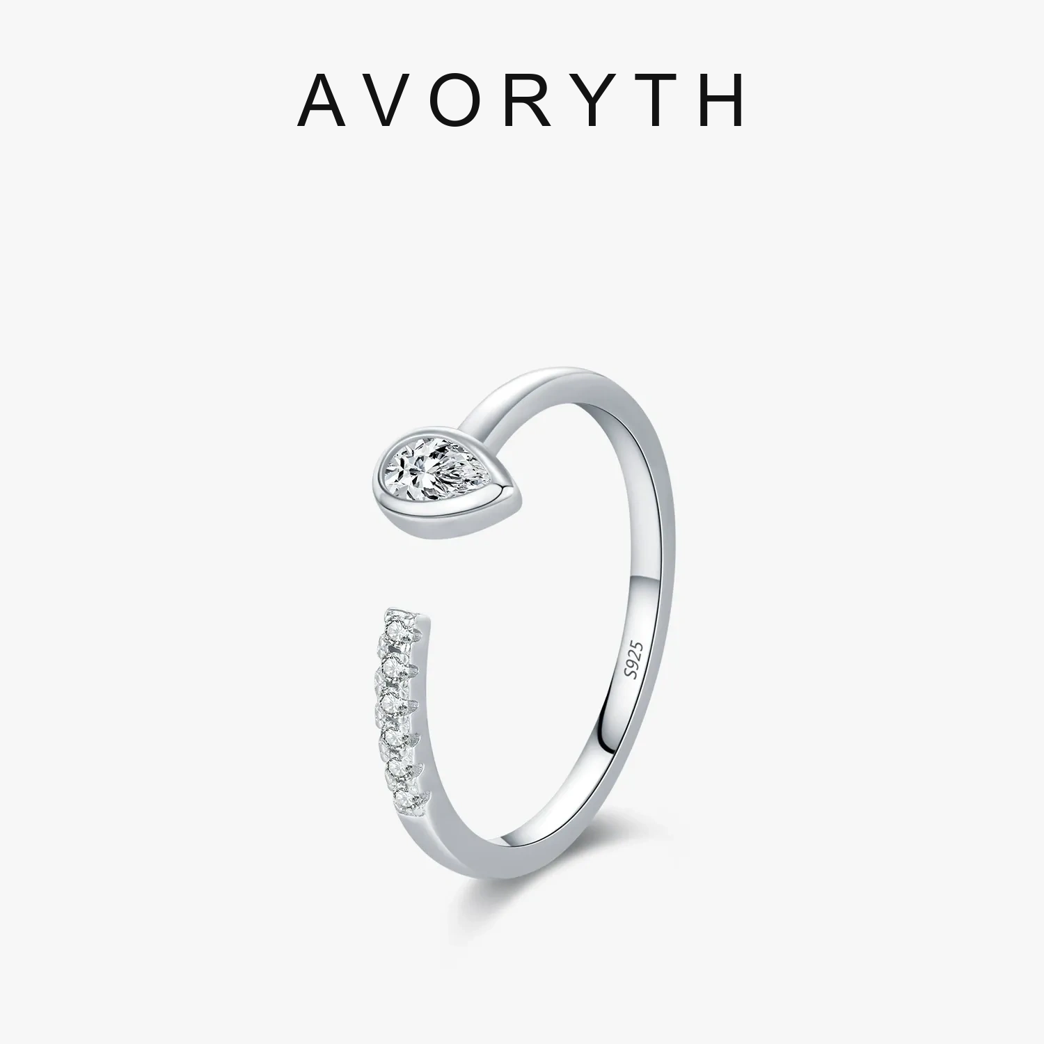 AVORYTH Aurelia Teardrop Moissanite Ring product image 5