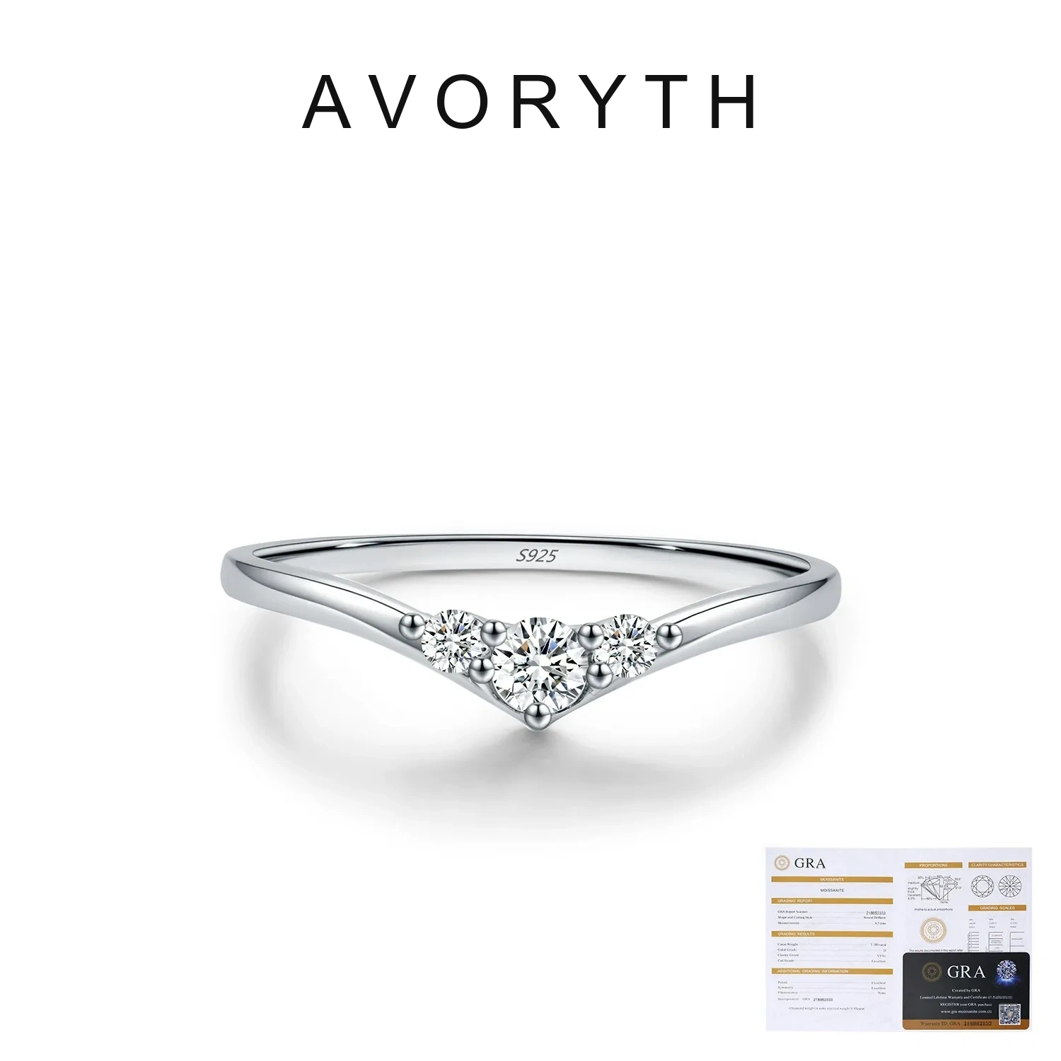 AVORYTH Alessia Geometric Moissanite Ring product image 5
