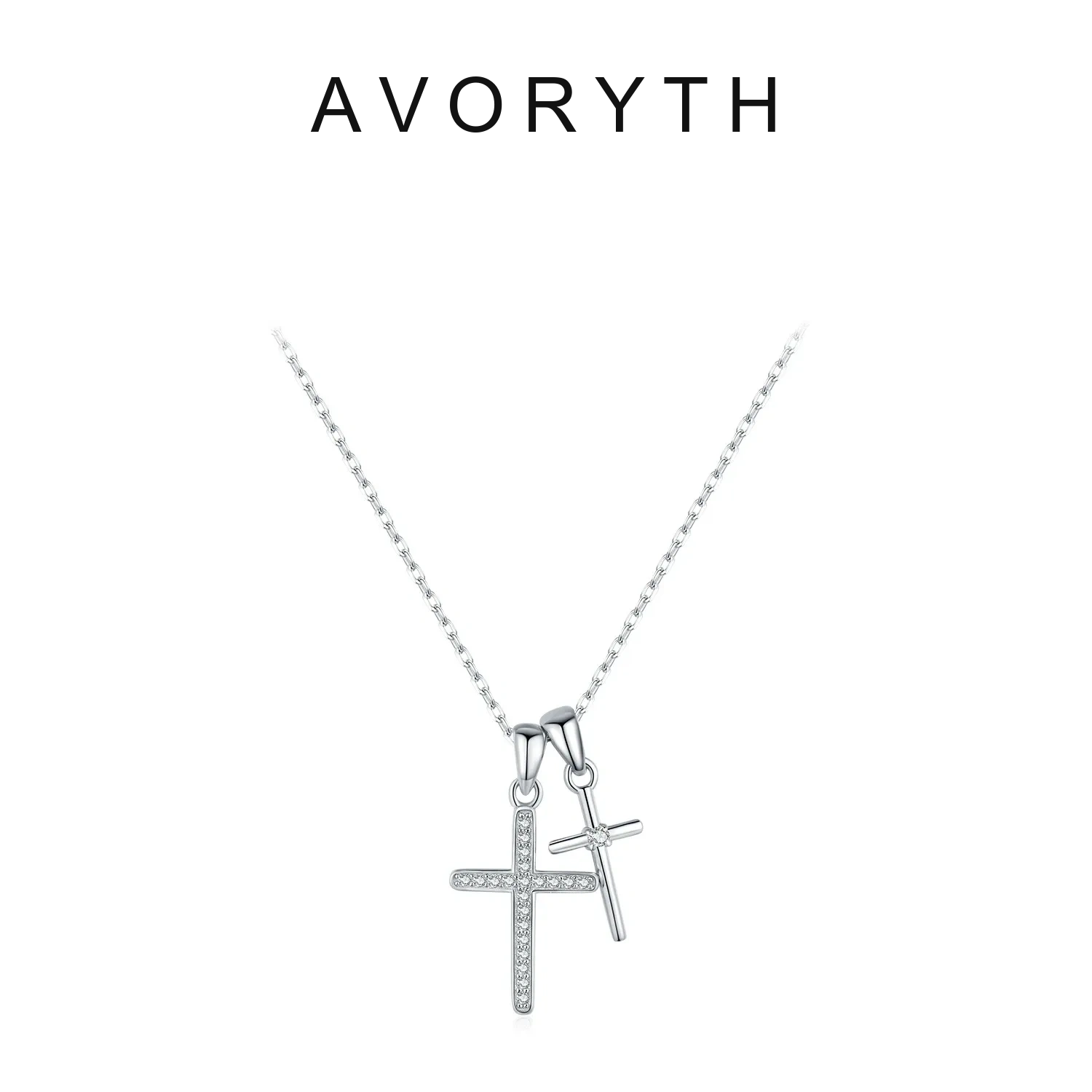 AVORYTH Solenne Cross Moissanite Necklace product image 5