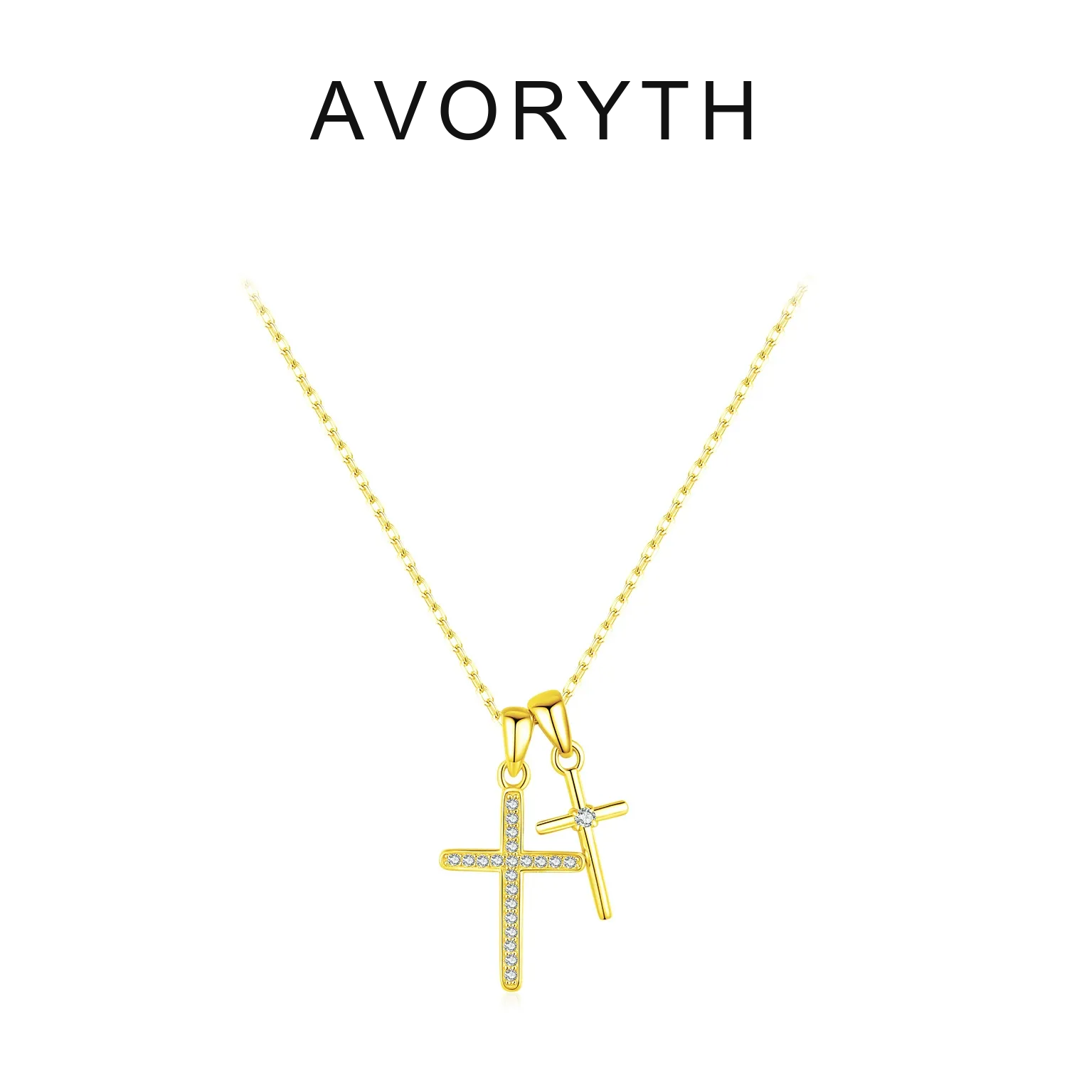 AVORYTH Solenne Cross Moissanite Necklace product image 6