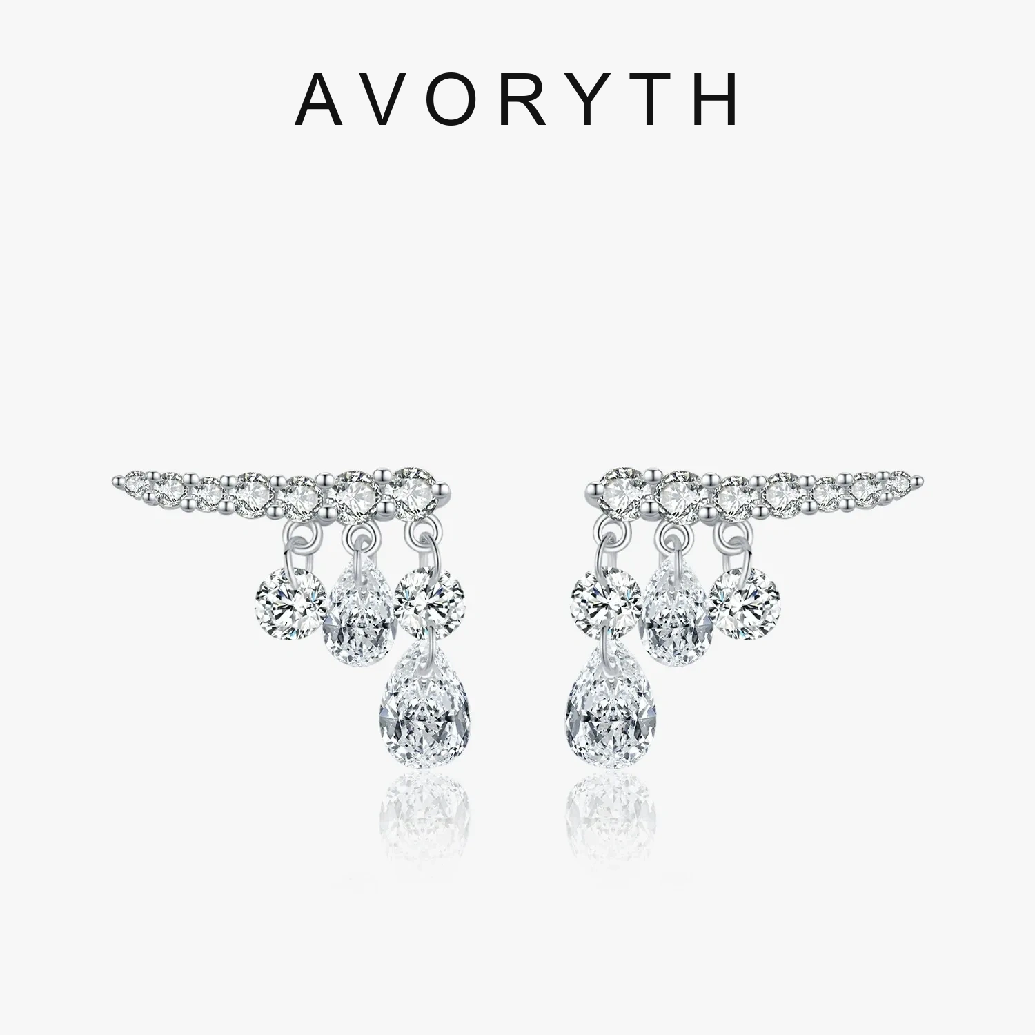 AVORYTH Evelisse Teardrop Moissanite Earrings product image 5
