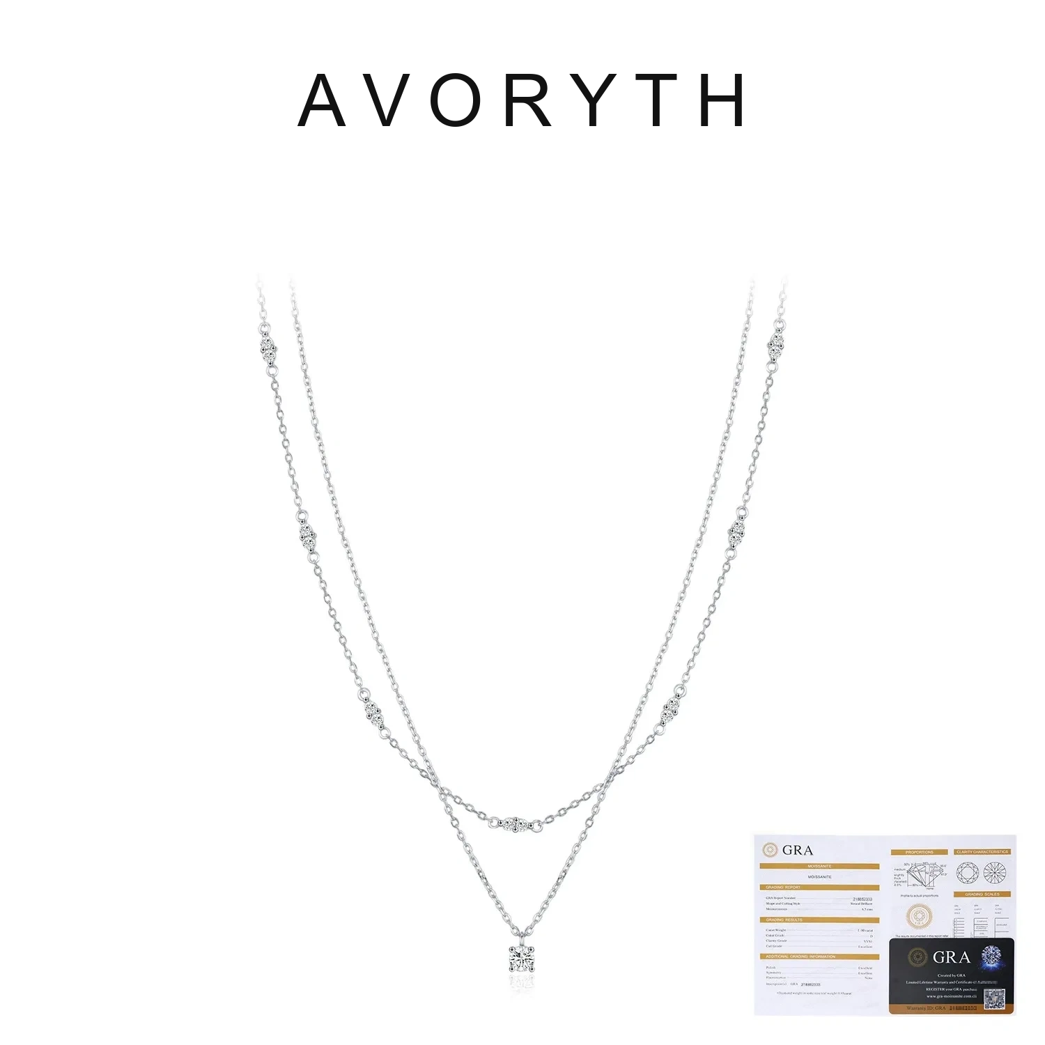 AVORYTH Valeria Layered Moissanite Necklace product image 5