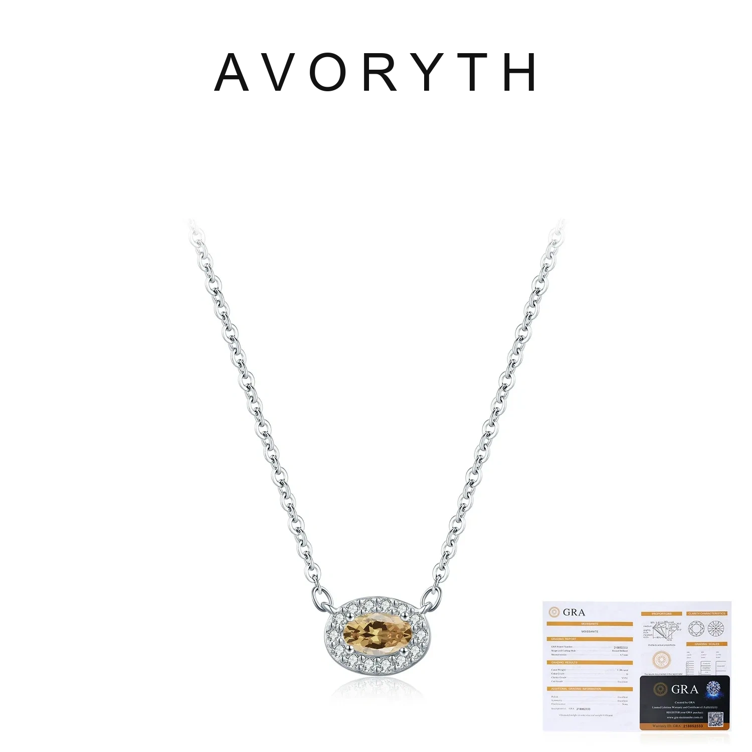 AVORYTH Seraphine Multicolor Solar Moissanite Necklace product image 5
