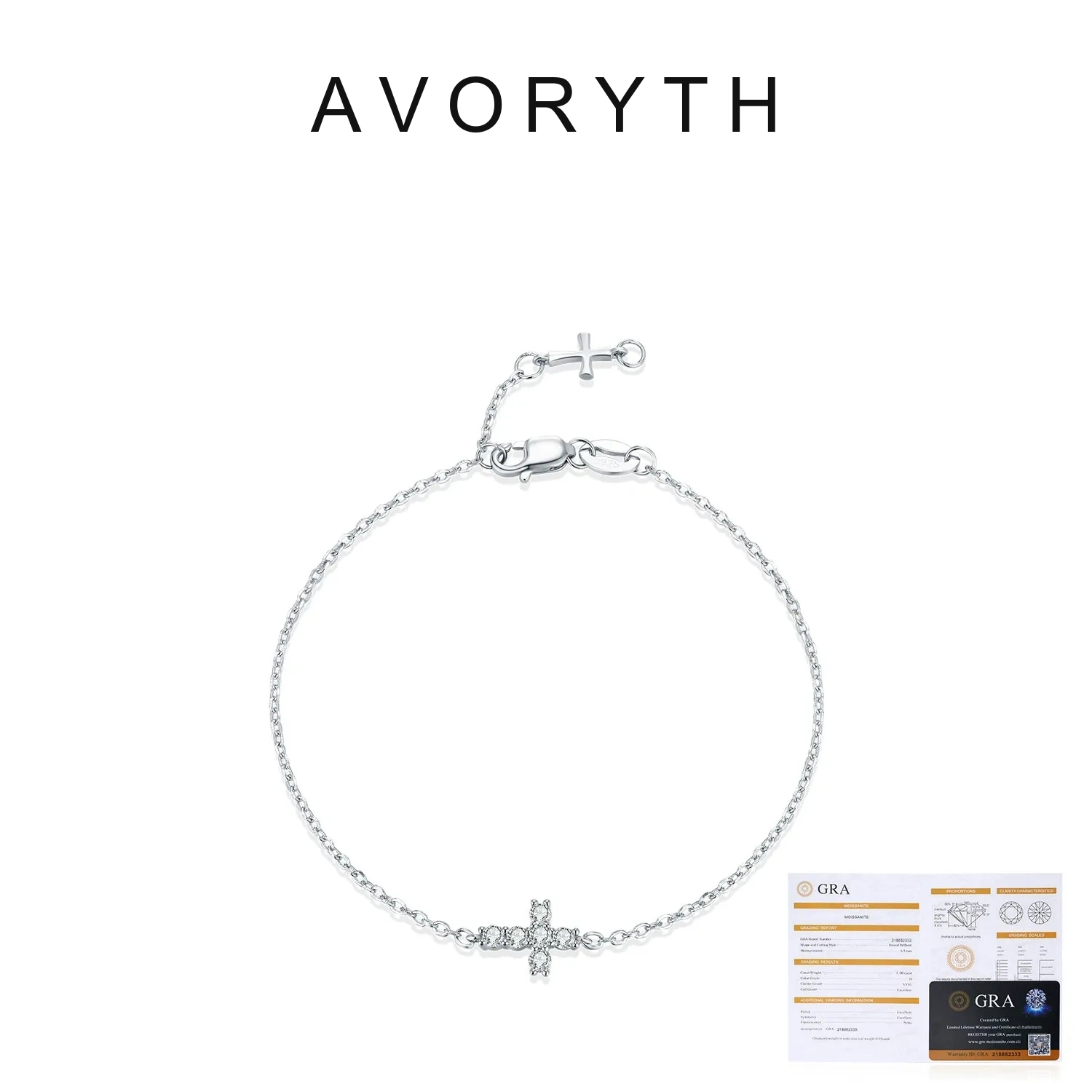 AVORYTH Odette Cross Moissanite Bracelet product image 5