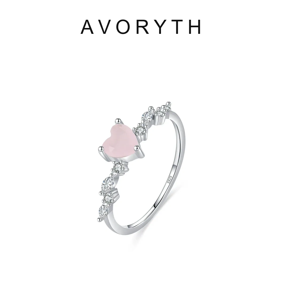 AVORYTH Evelisse Blush Heart Sterling Silver Ring product image 5