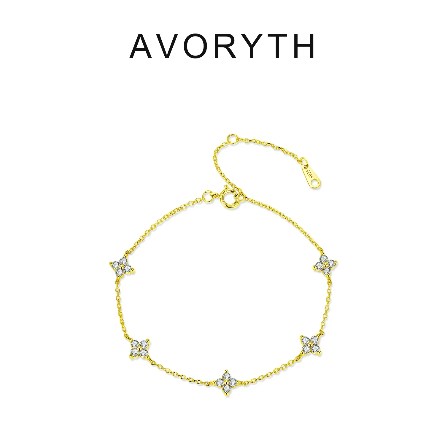 AVORYTH Valeria Clover Moissanite Bracelet product image 6