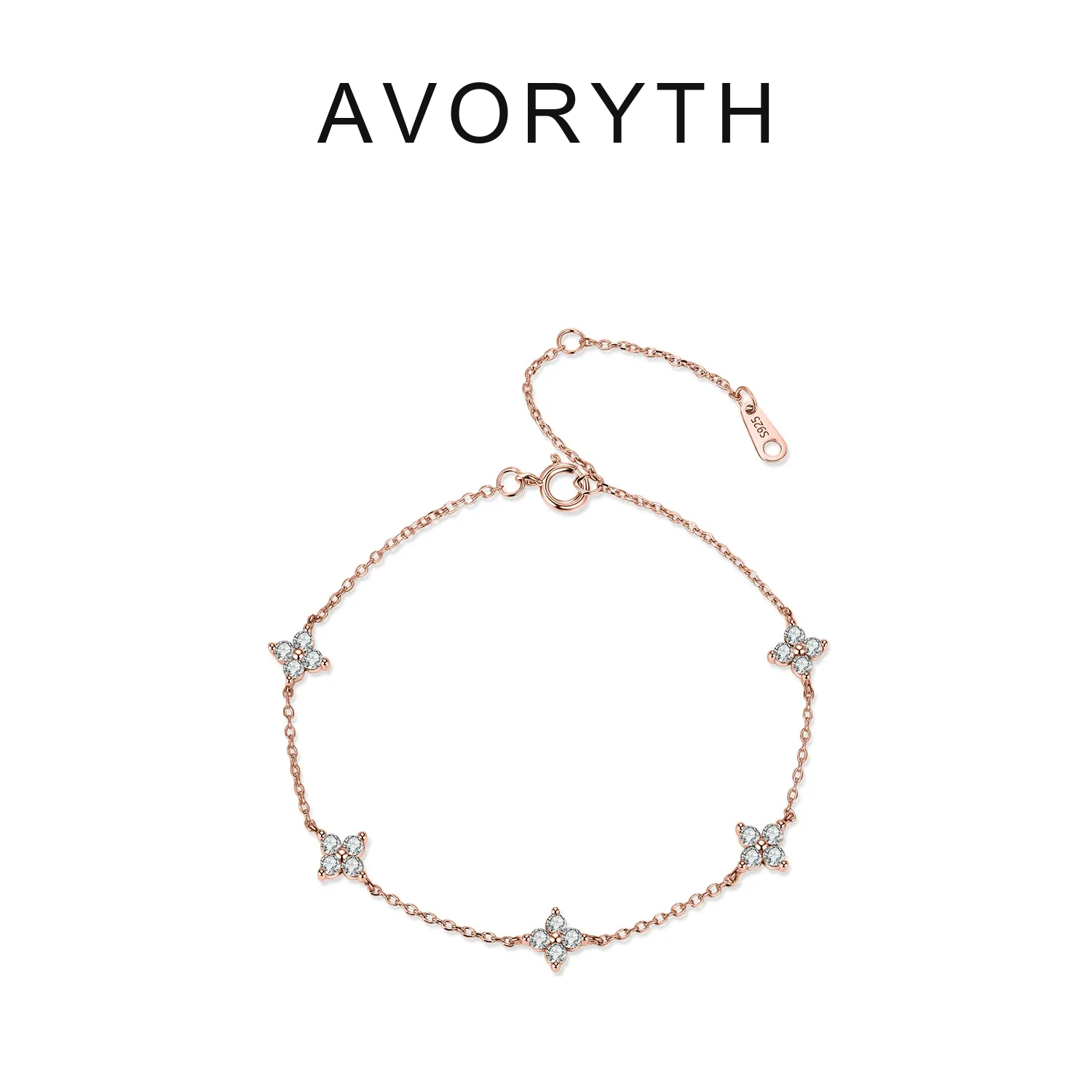AVORYTH Valeria Clover Moissanite Bracelet product image 7