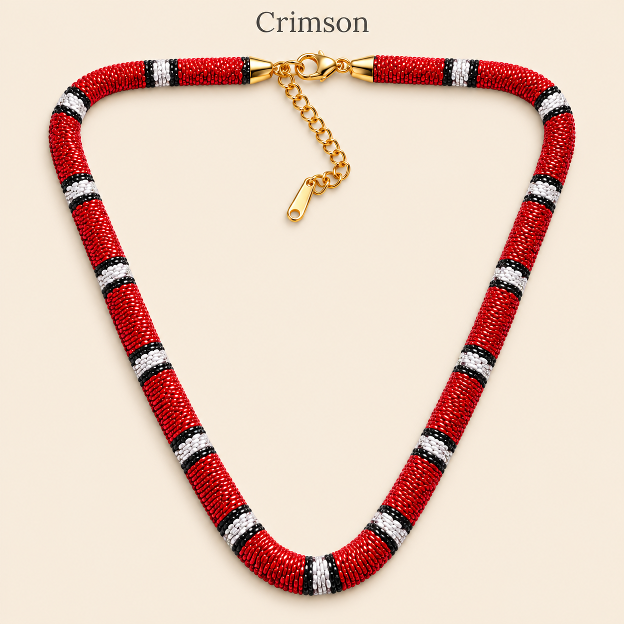 Serpent Pattern Statement Necklace view 5