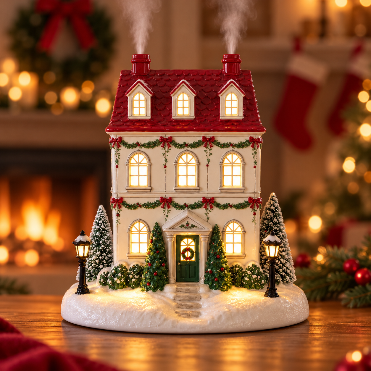 🔥 LAST DAY 50% OFF 🔥 Mistletown Lane™ Christmas Cottage Aroma Diffuser
