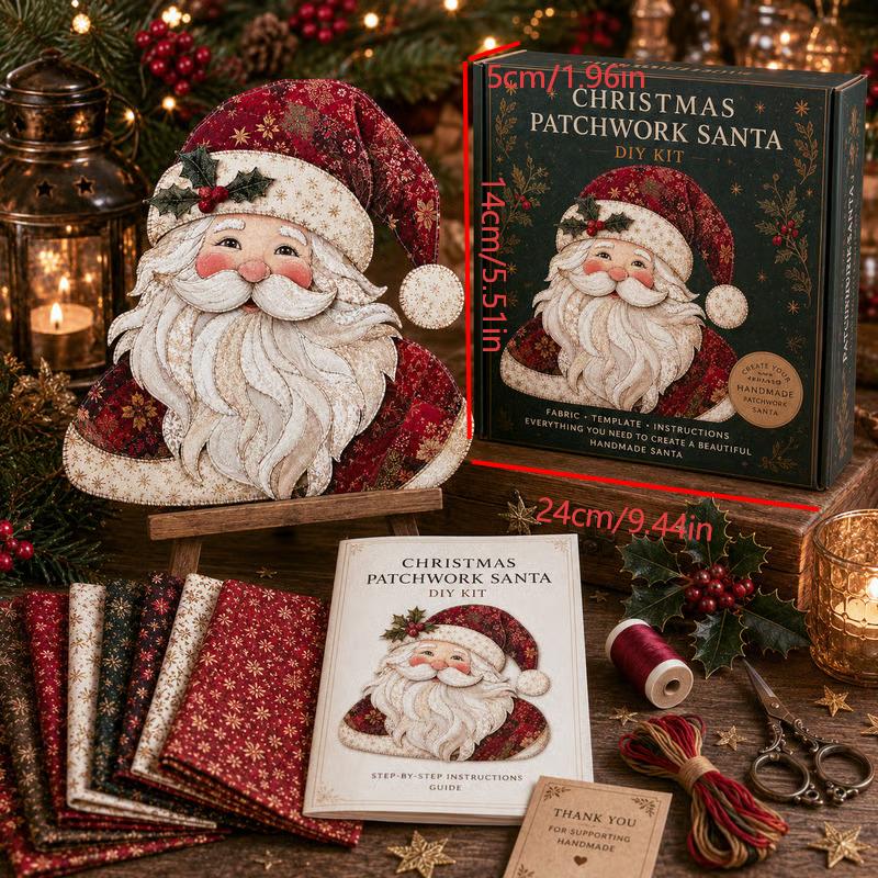 🔥LAST DAY 55% OFF - 🎄🎅Christmas Patchwork Fabric DIY Decor Kit
