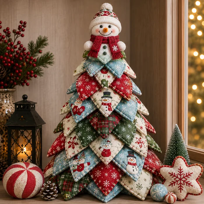🔥LAST DAY 55% OFF - 🎄🧵DIY Quilted Christmas Tree Kit – Handmade Fabric Holiday Tabletop Tree Decor