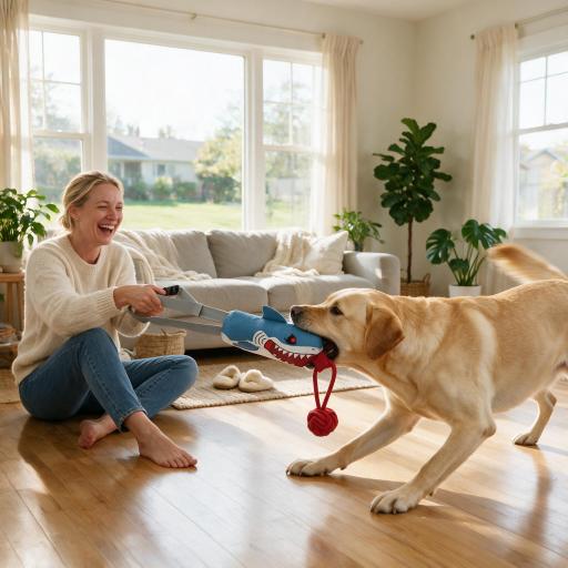 Heeipaw Squeaky Tug Rope Toy – Interactive Chew & Training Toy For Happy, Healthy Dogs