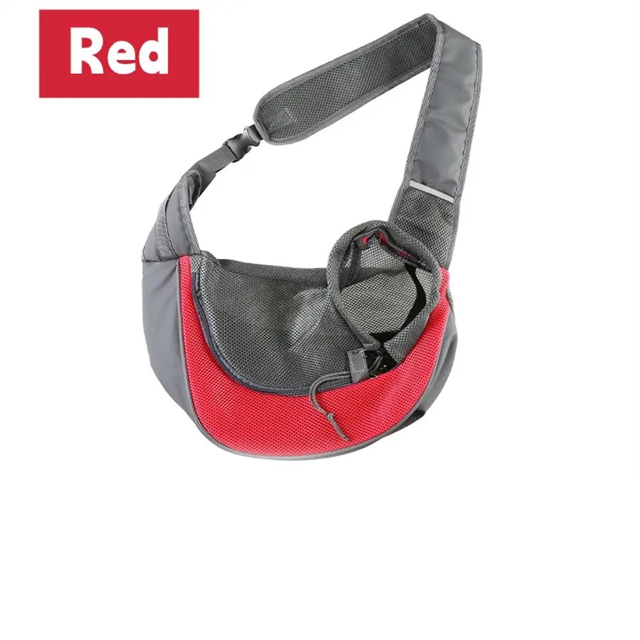 Heeipaw Breathable Dog Sling Carrier, Portable Travel Pet Sling Shoulder Bag Carrier, Dog Bag for Travel