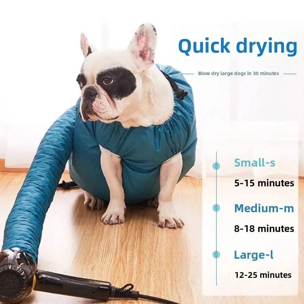Heeipaw Multi-Size Dog Drying Bag - 360° Air Circulation Grooming Suit for Small, Medium & Large Dogs and Cats, Pet Blow Drying 