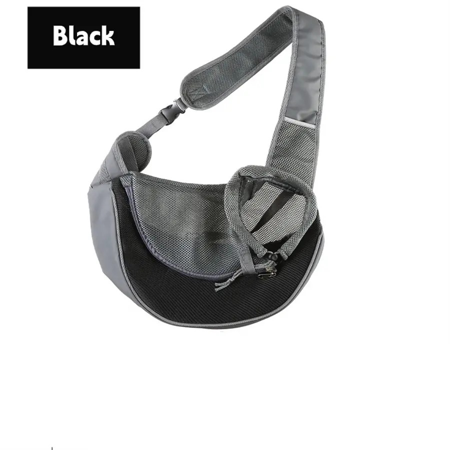 Heeipaw Breathable Dog Sling Carrier, Portable Travel Pet Sling Shoulder Bag Carrier, Dog Bag for Travel
