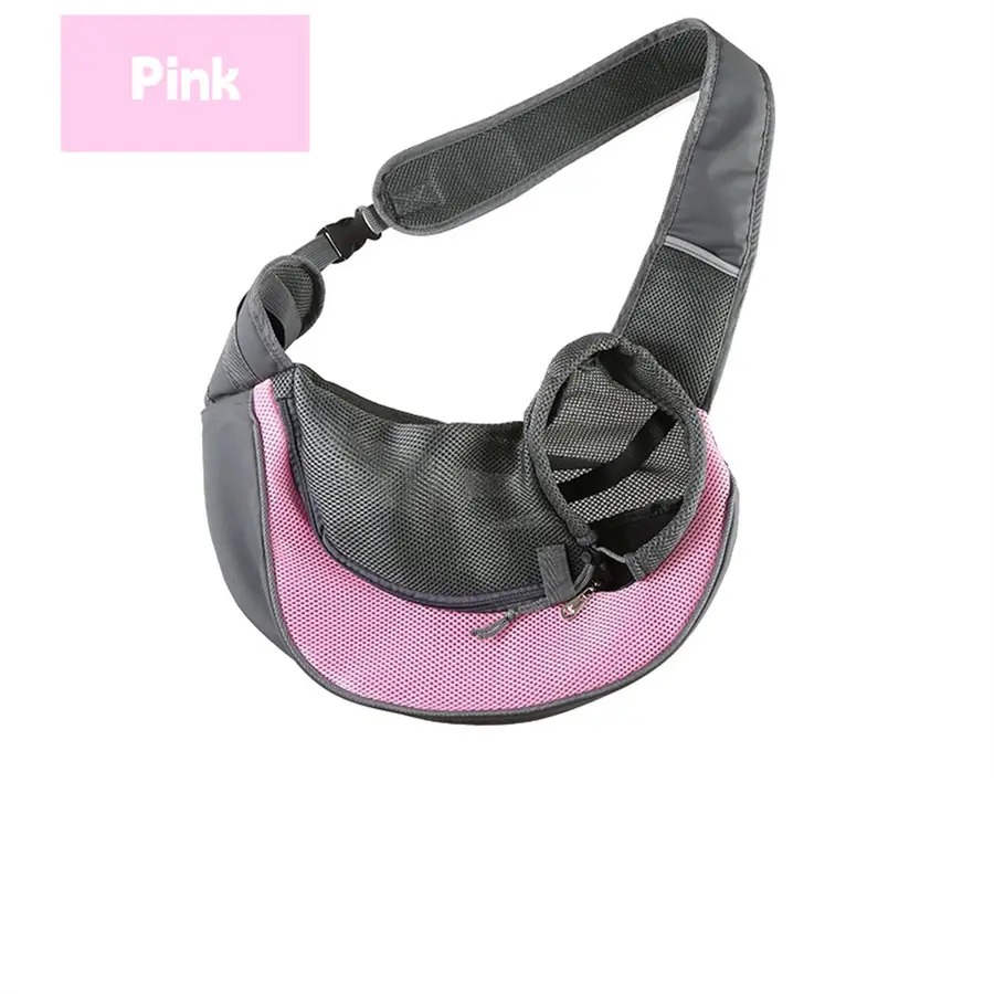 Heeipaw Breathable Dog Sling Carrier, Portable Travel Pet Sling Shoulder Bag Carrier, Dog Bag for Travel