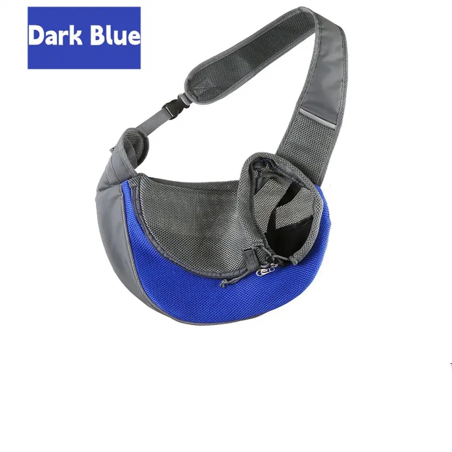 Heeipaw Breathable Dog Sling Carrier, Portable Travel Pet Sling Shoulder Bag Carrier, Dog Bag for Travel