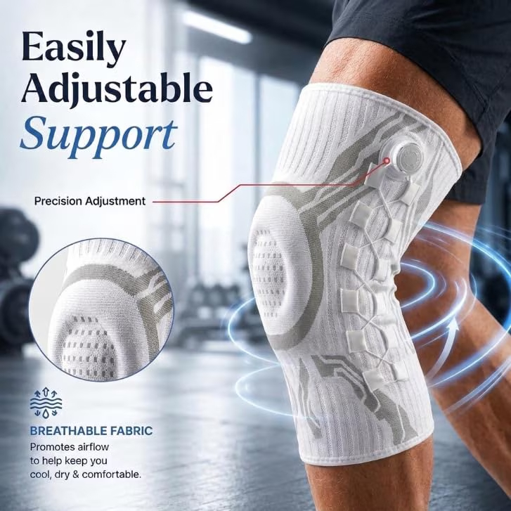 Non-Slip Compression Knee Sleeve Feature