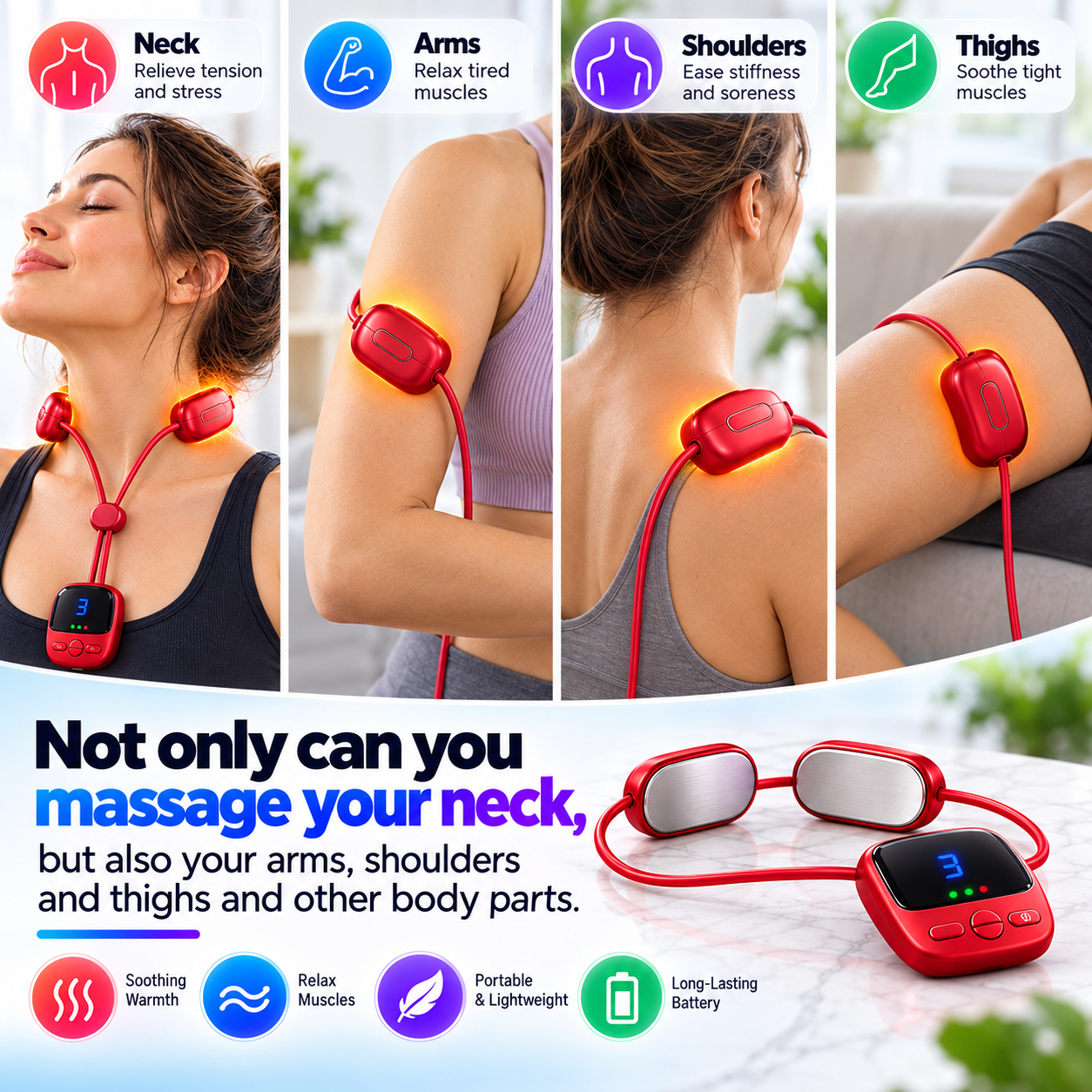 Compact Wearable Massager Dimensions Feature 06