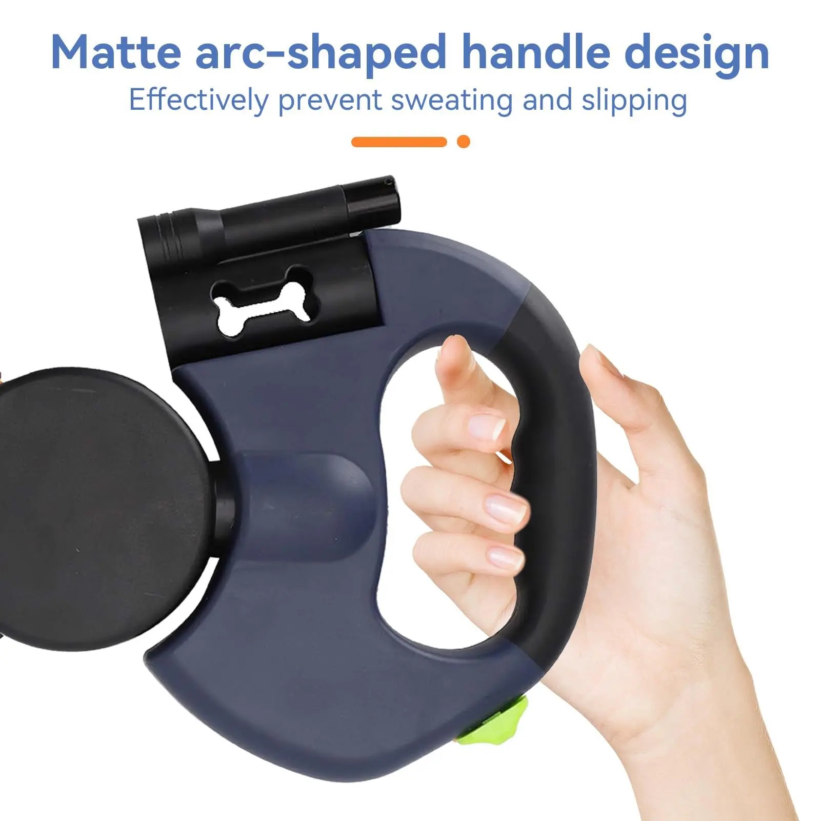 Heeipaw 2-in-1 Dual Head Retractable Dog Lead