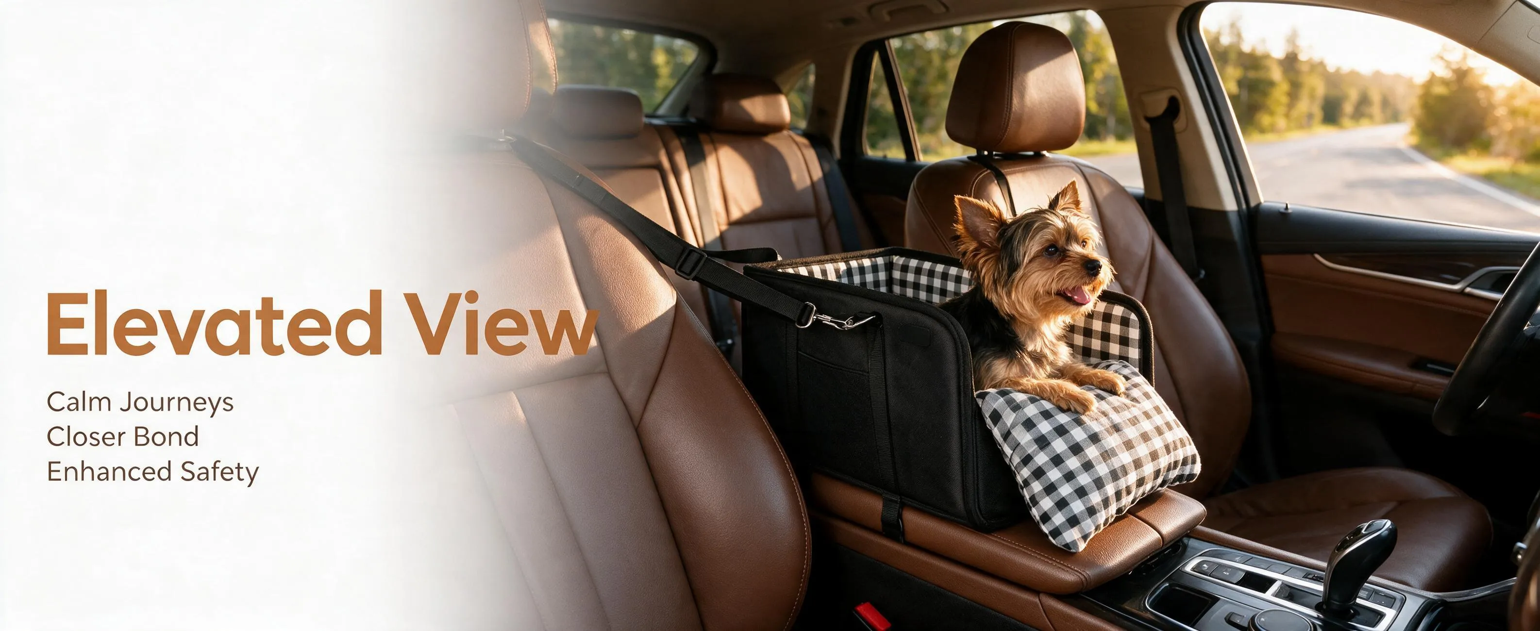 Heeipaw cozy armrest dog car seat