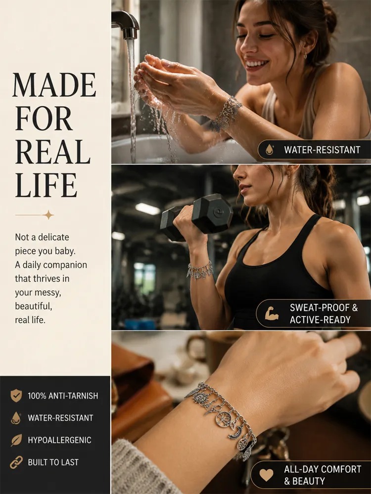 Sun moon bracelet lifestyle image