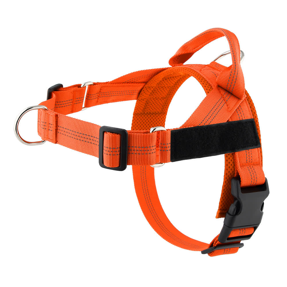 Heeipaw No-Pull Dog Harness – Adjustable Vest Harness for Medium & Large Dogs, Comfortable Walking & Outdoor Control - Orange - XL - image 15