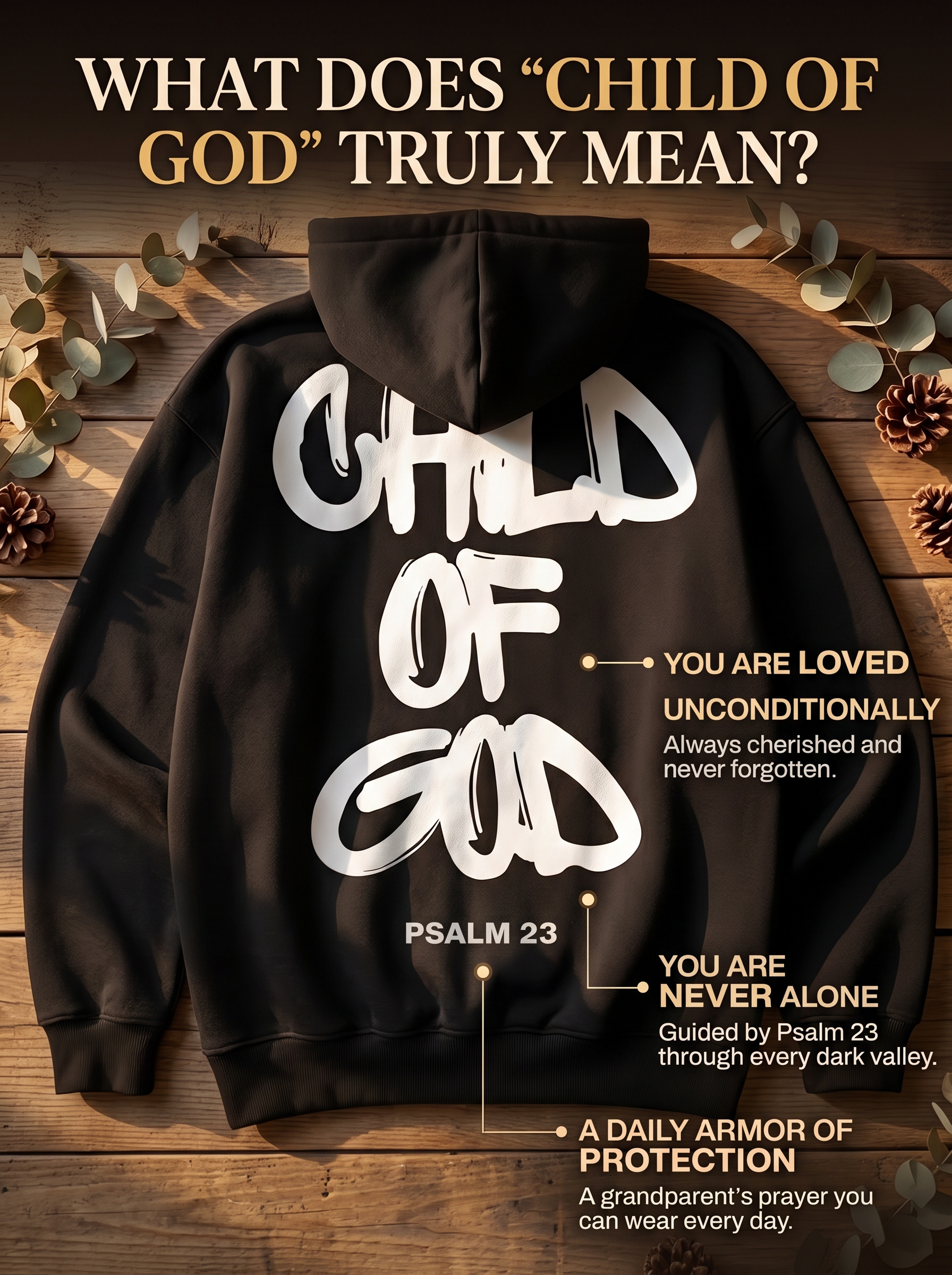 Child of God hoodie product story image 3