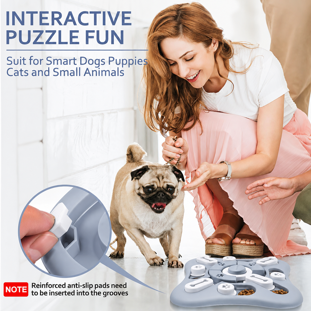 Heeipaw Interactive Dog Puzzle Toy – Treat Dispensing Slow Feeder Toy for Dogs, Mental Stimulation & Boredom Relief