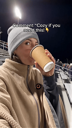 USB heated shawl animated lifestyle demonstration