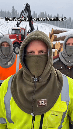 Animated demonstration of face cover wearing positions