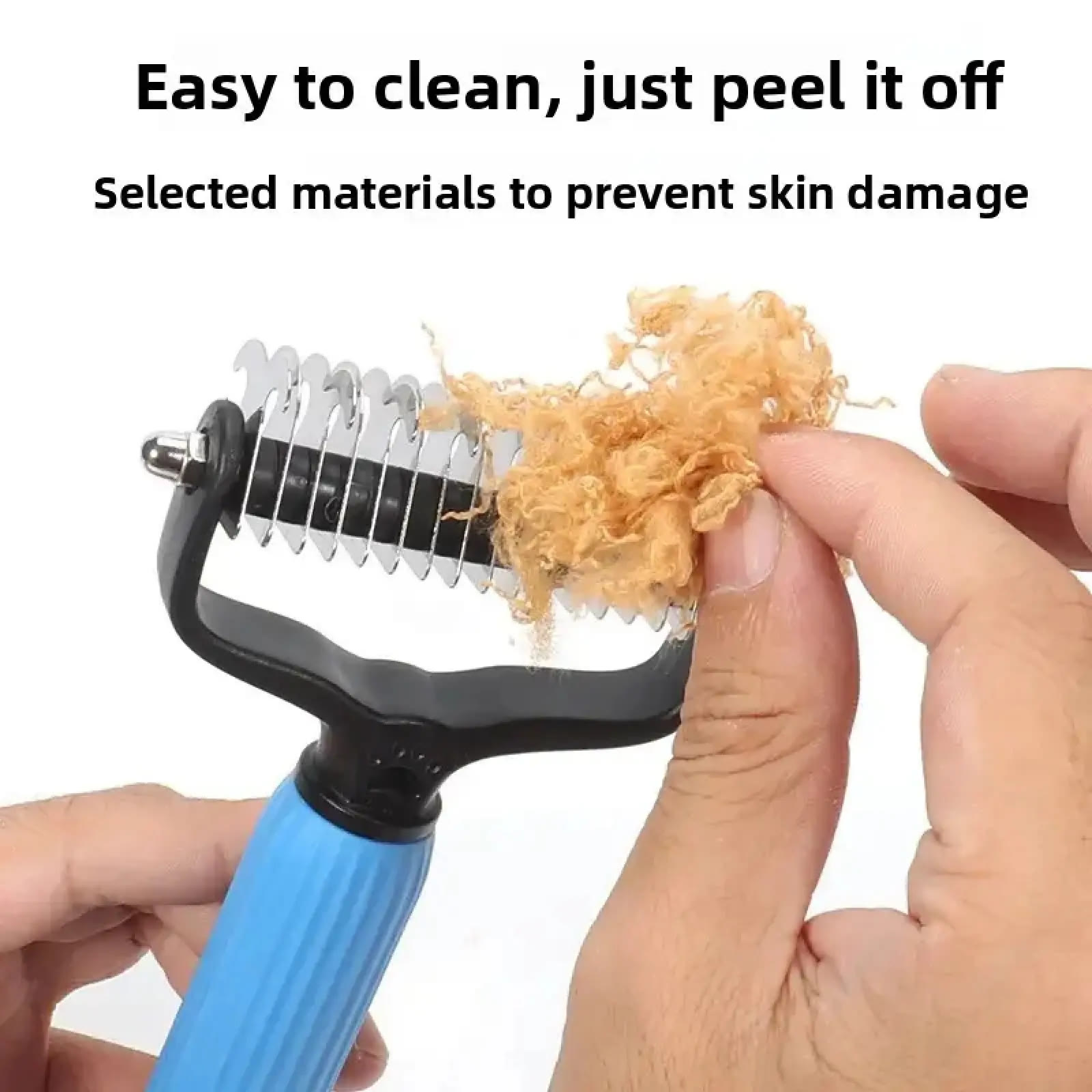 Heeipaw Dog Grooming Comb – Groomer Tools, Stainless Steel Double-Sided Shedding Grooming Kit, Mat-Tamer Teeth for Detangling Ma - image 8