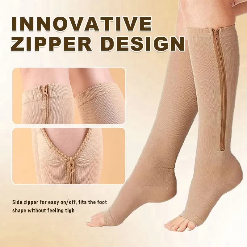 Easy-On Zipper Compression Socks – Comfortable Everyday Support - image 4