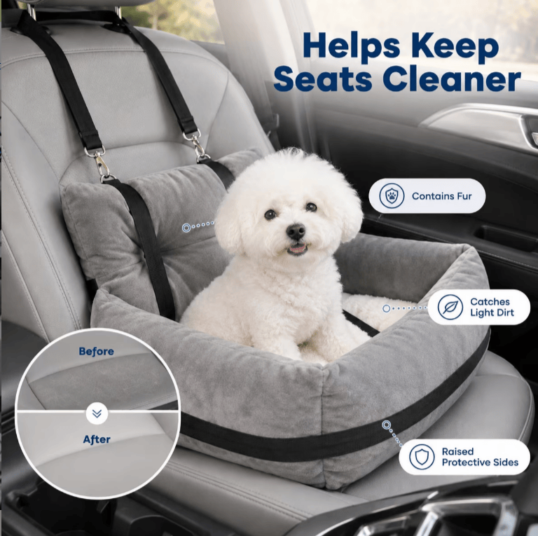 Heeipaw Premium All-Season Pet Car Bed | Non-Slip Travel Bed for Dogs & Cats - image 1