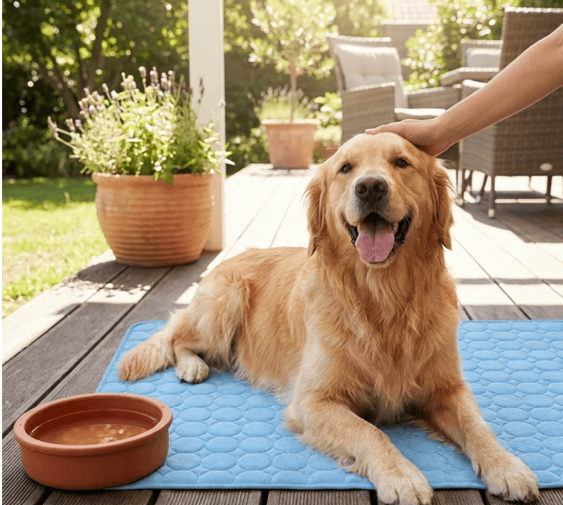 Heeipaw All-season Cooling Dog Bed, Machine Washable Pet Sleeping Mat For Dogs & Cats, Breathable Summer Cooling Pad, Comfortable Pet Cushion - image 2