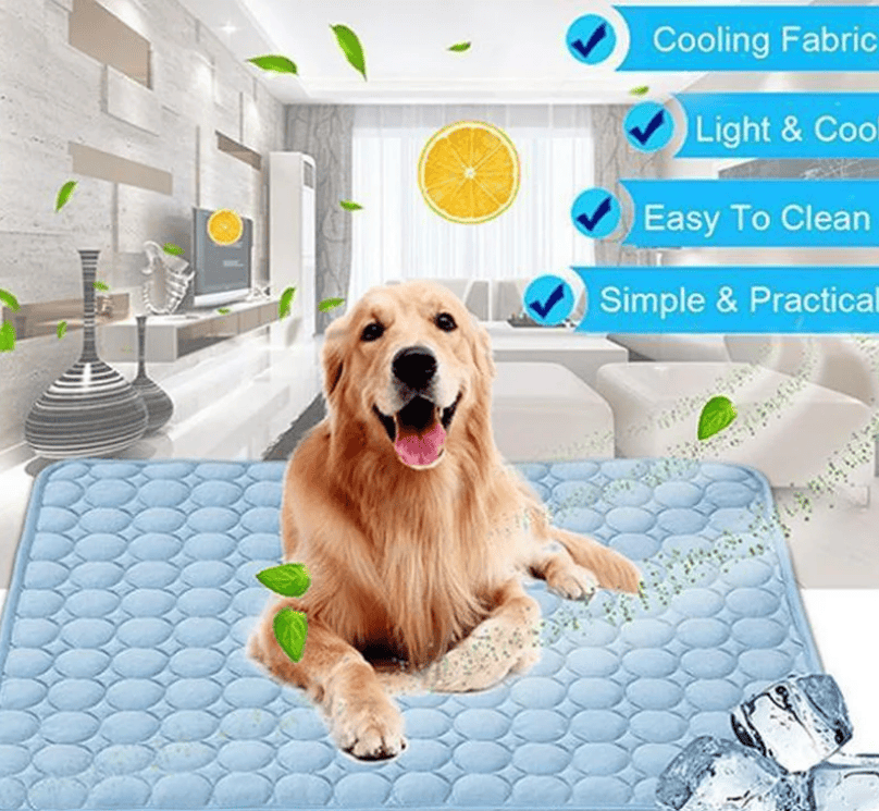 Heeipaw All-season Cooling Dog Bed, Machine Washable Pet Sleeping Mat For Dogs & Cats, Breathable Summer Cooling Pad, Comfortable Pet Cushion - image 1