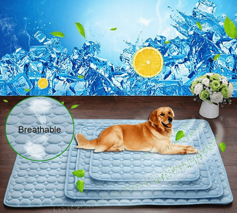 Heeipaw All-season Cooling Dog Bed, Machine Washable Pet Sleeping Mat For Dogs & Cats, Breathable Summer Cooling Pad, Comfortable Pet Cushion - image 4
