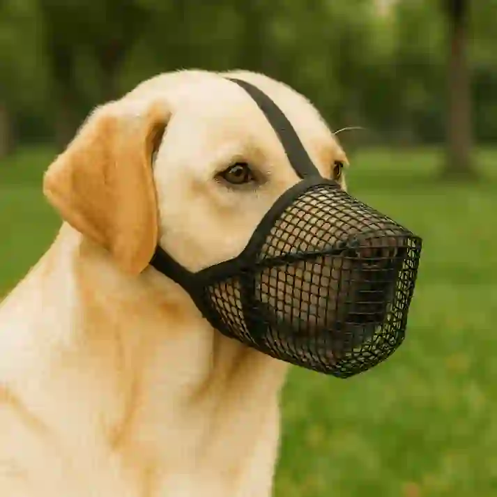 Heeipaw Adjustable Dog Muzzle, Breathable Anti-biting Dog Mouth Guard, Comfortable Pet Muzzle For Barking Control, Chewing Prevention & Safe - image 2